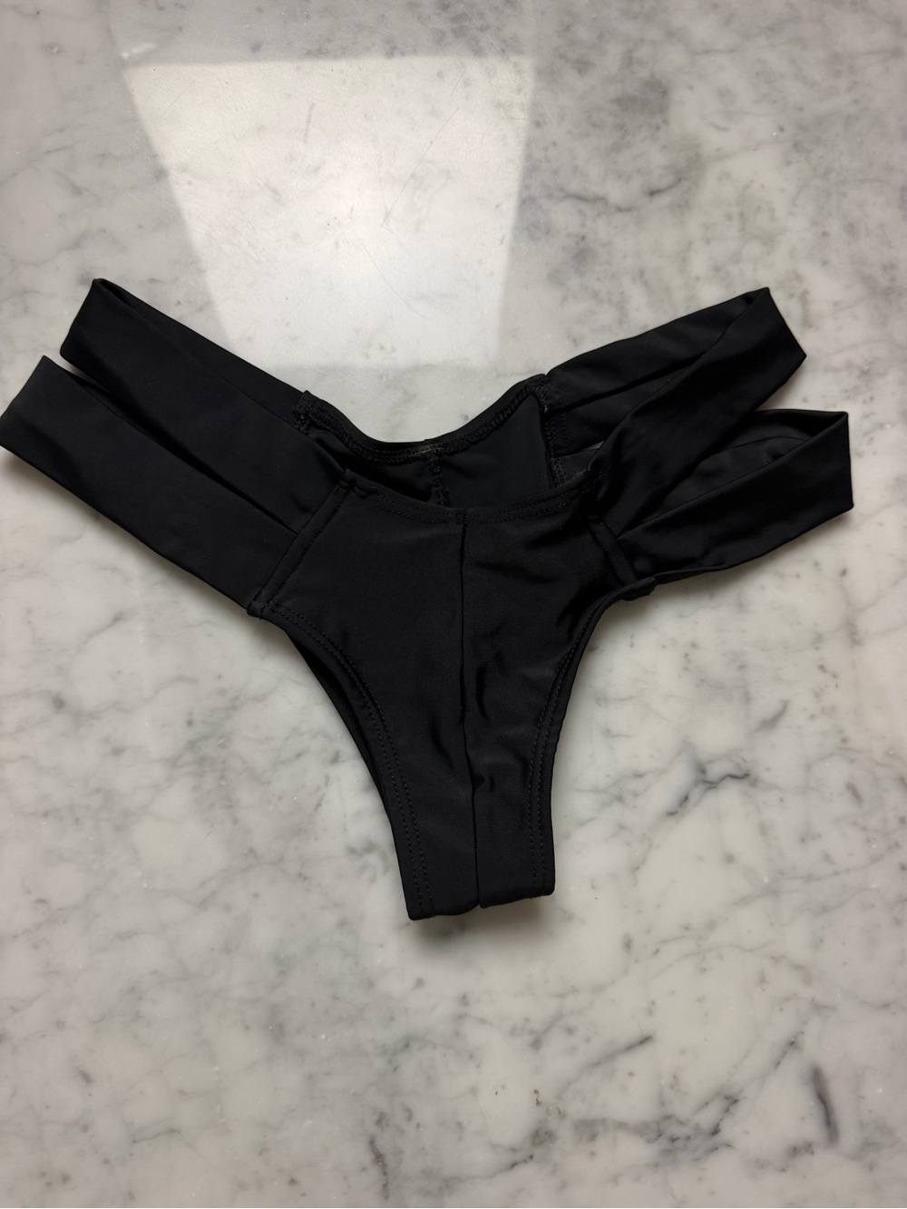 Montce Black Double-Strap Swim Bottoms